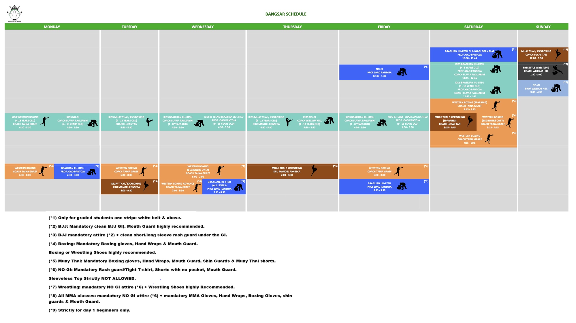 Monarchy MMA Bangsar Gym