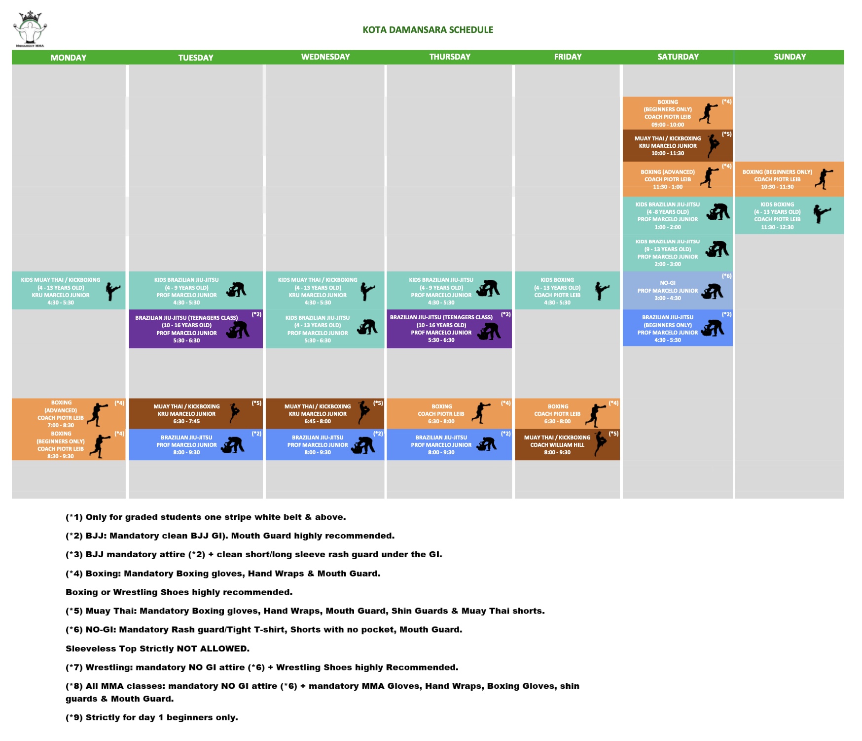 Monarchy MMA Bangsar Gym